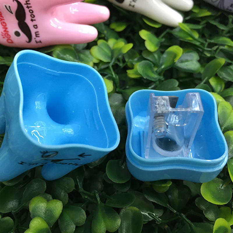 1Pieces Cute Tooth styling Šiljilo za olovke s jednom rupom Kreativni pribor za pisanje Rezač za šiljilo za olovke Školski uredski pribor