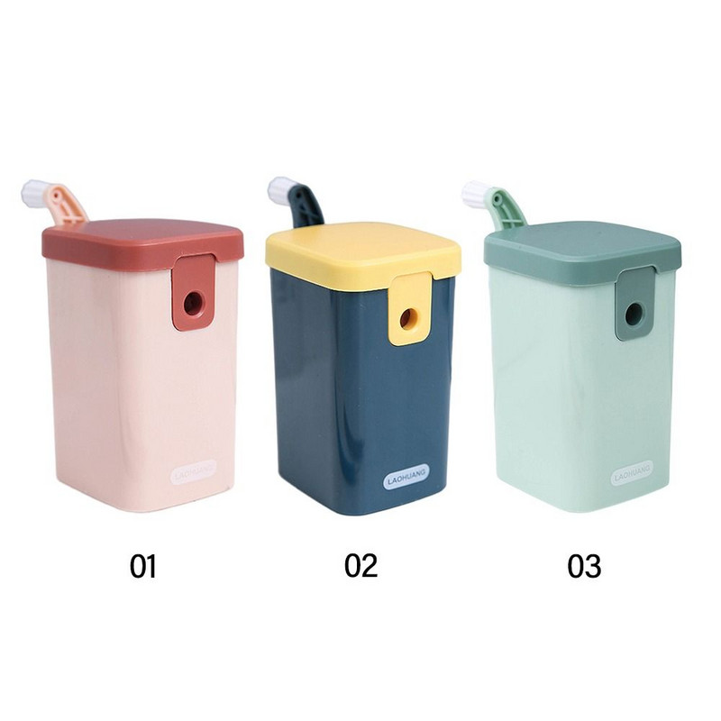 Ascuțitorul de creioane simplu cu premiu pentru studenți introduce automat plumb Unelte mecanice cu manevră manuală Mine anti-lipire