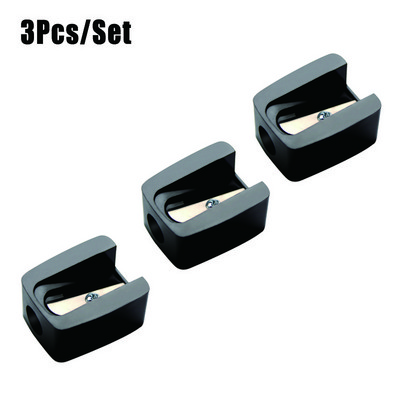 Uus 3 tükki/komplekt musta puidust käsitsi pliiatsiteritaja teritav kulmupliiats õpilaste teritav pliiats kooli kirjatarbed