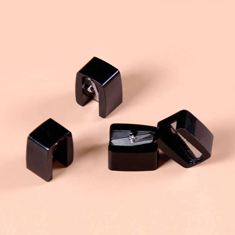 Uus 3 tükki/komplekt musta puidust käsitsi pliiatsiteritaja teritav kulmupliiats õpilaste teritav pliiats kooli kirjatarbed