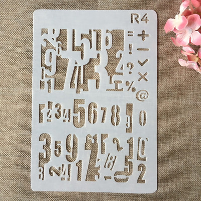 26*17cm Litere din alfabet engleză 12 Design DIY Artizanat Stratificare Șabloane Pictură Scrapbooking Ștanțare Șablon decor de relief