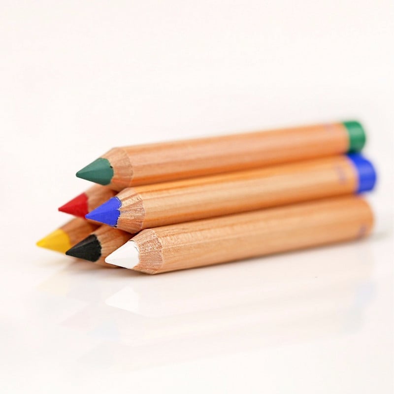 Italija Giotto 6 boja Prirodno dječje lice Tijelo Mark Up Pastelna olovka Šminka za zabavu Slikanje bojicama Škola crtanja za djecu