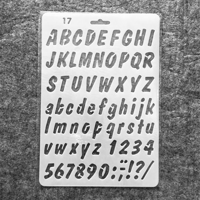 27 cm nova slova abecede 4 DIY rukotvorine šablone za nanošenje slojeva Slikanje, spomenari, utiskivanje, album, papirnati predložak kartice