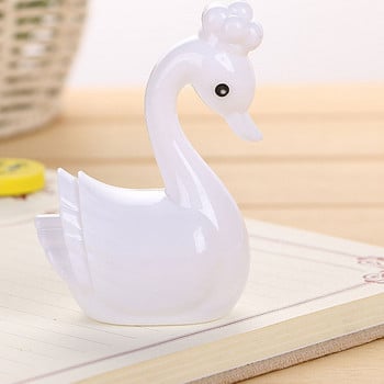 1 бр. Острилка за моливи Creative Little Swan Сладък анимационен студент Острилка за моливи Обучаваща се канцеларска острилка за моливи