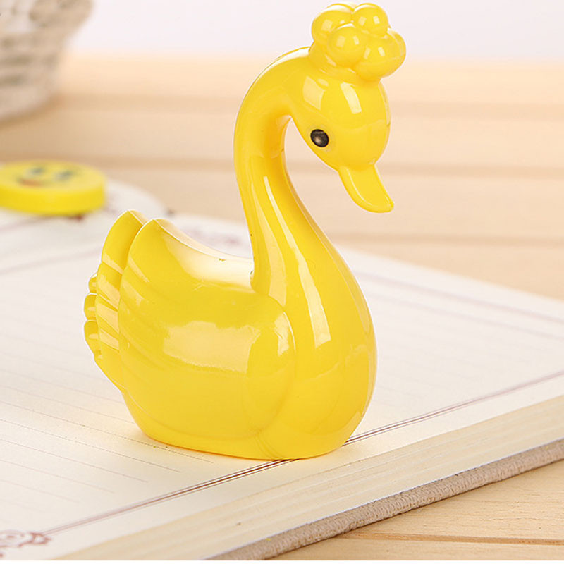 1kom Creative Little Swan šiljilo za olovke Simpatičan crtani student šiljilo za olovke Uči uredsko šiljilo za olovke