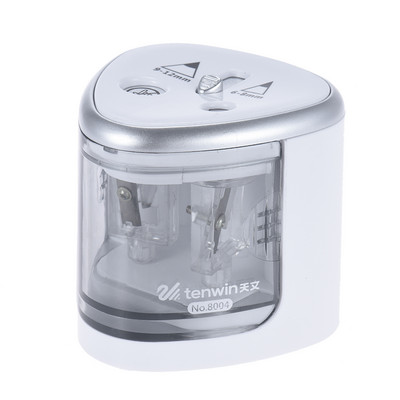 Daugiafunkcinis automatinis elektrinis pieštukų drožtuvo akumuliatorius, veikiantis su 2 skylutėmis nuo 6 iki 12 mm Paprastas dizainas mokyklos mokiniui