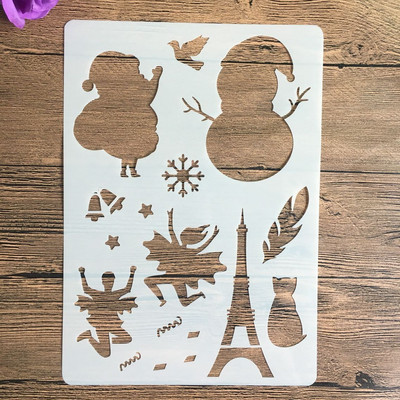 A4 29 * 21cm álom állat barkács sablon falfestmény scrapbook színező fotóalbum dekoratív papír kártya sablon falra