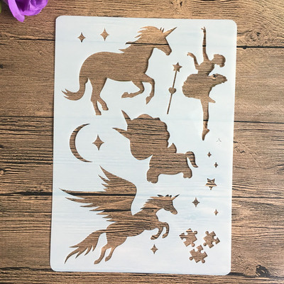 A4 29 * 21cm álom állat barkács sablon falfestmény scrapbook színező fotóalbum dekoratív papír kártya sablon falra