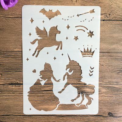 A4 29 * 21cm álom állat barkács sablon falfestmény scrapbook színező fotóalbum dekoratív papír kártya sablon falra