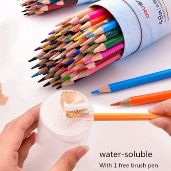 Sharkbang 12/24/36/48 Цветен молив с безплатна острилка за моливи Lapis De Cor Artist Painting Sketch Oil Water color Set моливи