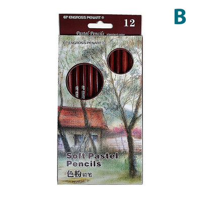 12 buc/set de creioane colorate creative, creioane profesionale din lemn moale pastel, pentru studenți, articole de papetărie, pixuri de desen, rechizite de artă școlară