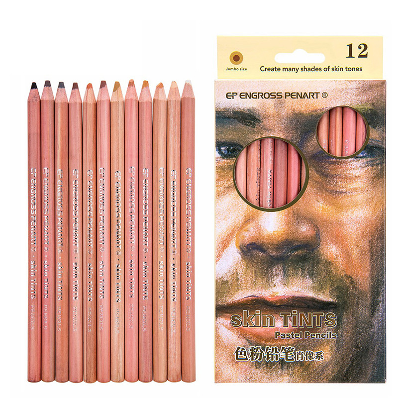 12 buc/set de creioane colorate creative, creioane profesionale din lemn moale pastel, pentru studenți, articole de papetărie, pixuri de desen, rechizite de artă școlară