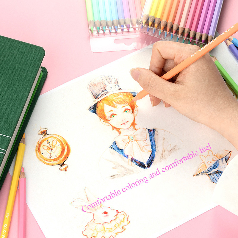 JIANWU ART5 Macarone olovka u boji Creative Colours olovka drvo 12 boja 24 boje umjetnička olovka za crtanje Školski pribor kawaii