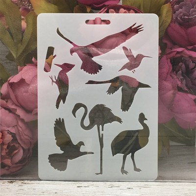 4 buc/set 17,8*12,7 cm Dinozaur Girafă Animale DIY Stratificare Șabloane Pictură Album de însemnări de colorat embosare Album Decor șablon