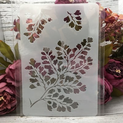 1Τμ 26*17cm Flower Leaves Line DIY Layering Stencils Wall Painting Scrapbook Coloring ανάγλυφο άλμπουμ Πρότυπο διακοσμητικής κάρτας
