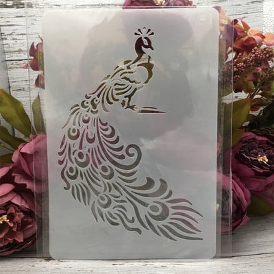 1Τμ 26*17cm Flower Leaves Line DIY Layering Stencils Wall Painting Scrapbook Coloring ανάγλυφο άλμπουμ Πρότυπο διακοσμητικής κάρτας