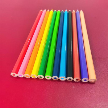 12 бр./компл. комплект цветни моливи дървени маслени 12 цвята детско изкуство рисунка живопис графити оцветяване цветни моливи