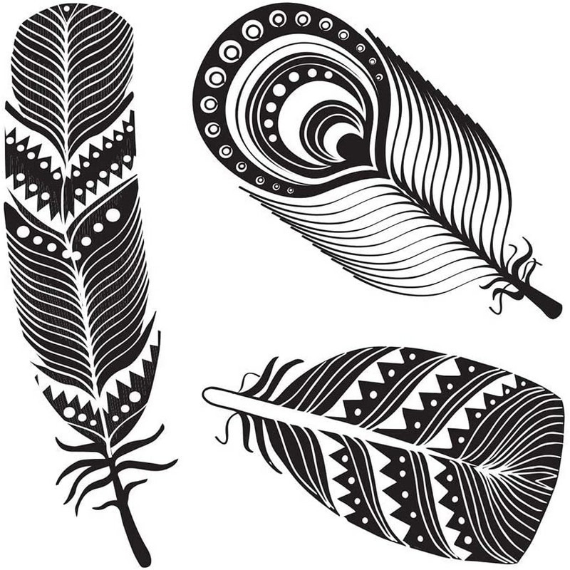 30 * 30 cm veličine perja za izradu mandala za svoje ruke za slikanje šablona fotoalbum s žigom Reljefna papirnata kartica na drvu, tkanini, zidu