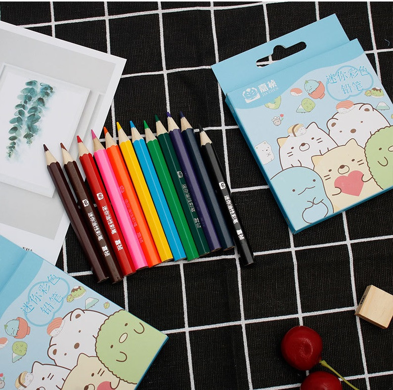 SUMIKKO GURASHI Olovka u 12 boja Profesionalne briljantne olovke u boji visoke kvalitete Uredske školske papirnice za učenike poklon