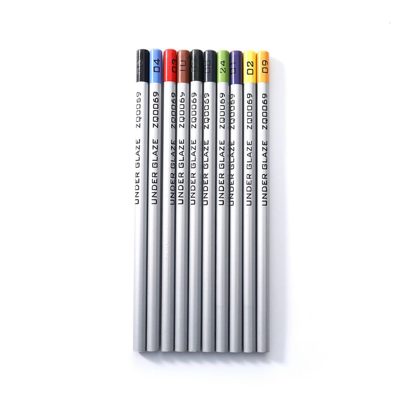 Keramička umjetnost ispod glazure Oslikane olovke Keramičko DIY slikanje Ručno oslikana linija kuka Podglazurna boja Olovna olovka u prahu Alati od gline