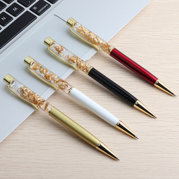 Genkky Pen Crystal Gold Platinum Химикалки за училище Офис Подарък Канцеларски материали Промоционални Творческите химикалки