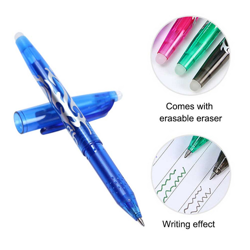 1 vnt. 0,5 mm daugiaspalvis, ištrinamas gelinis rašiklis Magiškas rašiklis Neutralus rašiklis Kūrybinio piešimo reikmenys Studentų raštinės reikmenys