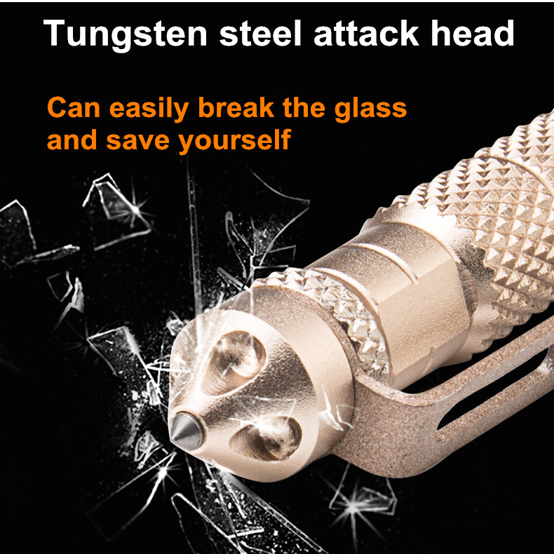 Daugiafunkcinis gynybinis rašiklis Apsauga asmeninis taktinis rašiklis Savigynos įrankis Daugiafunkcis aviacinis aliuminis neslystantis nešiojamas