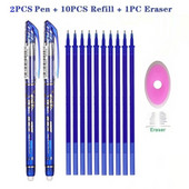 Kustutatav pliiats, pestav käepide, reklaam, must sinine tindiga geelpliiats Rollerball pastapliiatsid Kooli kontoritarvete tarvikud 040280