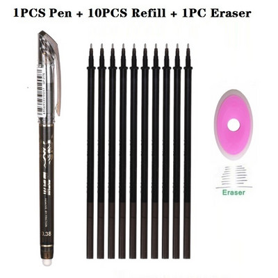 Kustutatav pliiats, pestav käepide, reklaam, must sinine tindiga geelpliiats Rollerball pastapliiatsid Kooli kontoritarvete tarvikud 040280