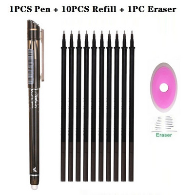 Kustutatav pliiats, pestav käepide, reklaam, must sinine tindiga geelpliiats Rollerball pastapliiatsid Kooli kontoritarvete tarvikud 040280