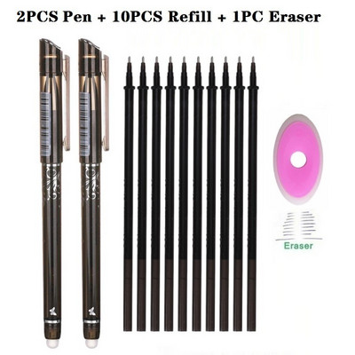 Kustutatav pliiats, pestav käepide, reklaam, must sinine tindiga geelpliiats Rollerball pastapliiatsid Kooli kontoritarvete tarvikud 040280