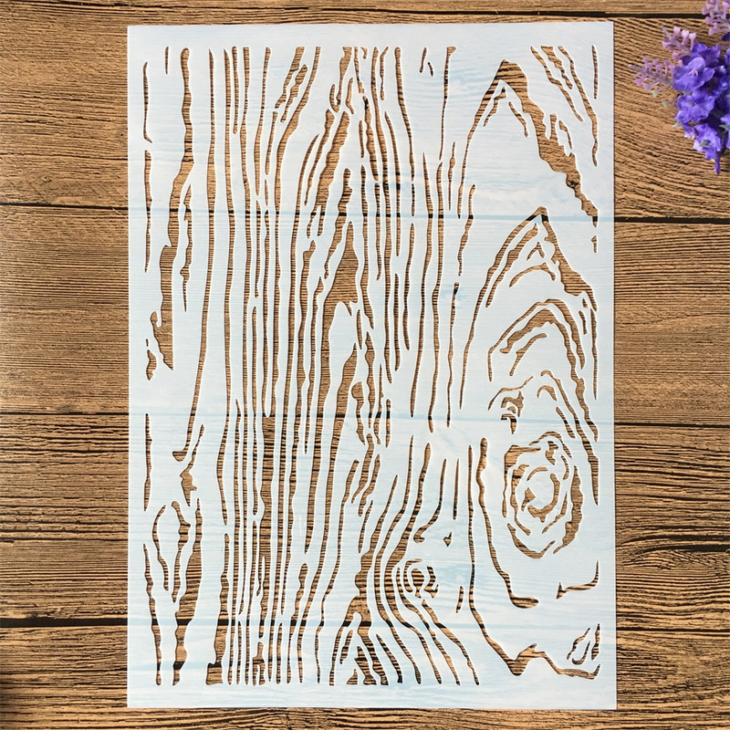 4 kom A4 29 cm mozaik cigla drvo tekstura tratinčica DIY slojevi šablone slikanje spomenar bojanje reljefni ukrasni predložak