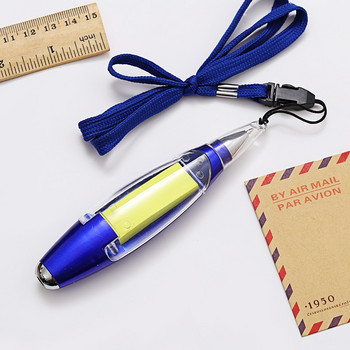 1 бр. Мултифункционална химикалка Творчески канцеларски материали Лепящи бележки Връзка LED светлинна химикалка Химикалка със синьо мастило Училищни офис консумативи