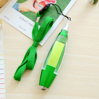 1kom višenamjenska kemijska olovka Kreativni pribor Ljepljive bilješke Uzica LED svjetleća olovka Kemijska olovka Školski uredski pribor s plavom tintom