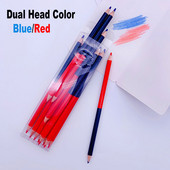 Set de 12 buc. Creion de culoare dublă Roșu Albastru 3.0 Miez de plumb Dual Head Art Desen Schiță Schiță Birou Scoala Lucru Note Mark Papetarie