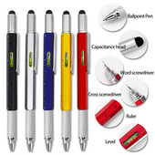 7 u 1 kreativna višenamjenska kemijska olovka s ručnim mjernim tehničkim ravnalom odvijač igla zaslon osjetljiv na dodir libela