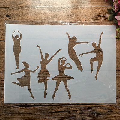 A4 29cm Sleep Girl Woman DIY Layering Stencils Wall Painting Scrapbook Coloring ανάγλυφο διακοσμητικό πρότυπο άλμπουμ
