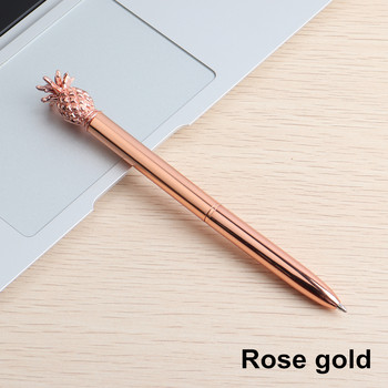 Στυλό GENKKY στυλό ανανάς στυλό μεταλλικό υλικό σκήπτρο για σχολικά χρώματα γραφείου γυαλιστερό ασημί χρυσό Rosegood για επιλογή