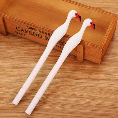 1 buc Creativ Kawaii Flamingo Swan Drăguț Gel Pen Signature Pen Caneta Escolar Papelaria Scoala Rechizite de Birou Cadou