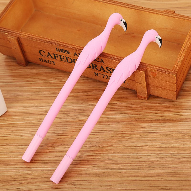 1 buc Creativ Kawaii Flamingo Swan Drăguț Gel Pen Signature Pen Caneta Escolar Papelaria Scoala Rechizite de Birou Cadou