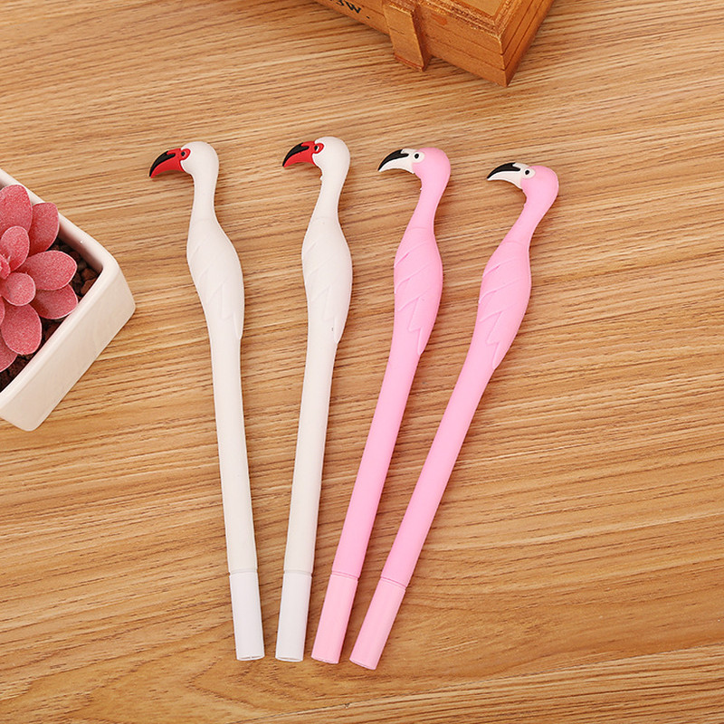 1 buc Creativ Kawaii Flamingo Swan Drăguț Gel Pen Signature Pen Caneta Escolar Papelaria Scoala Rechizite de Birou Cadou