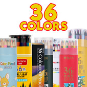 Set de creioane colorate cu 36 tuburi, pictură pentru elevi, graffiti, stâlp din lemn pentru seniori, acuarelă, rechizite școlare de artă