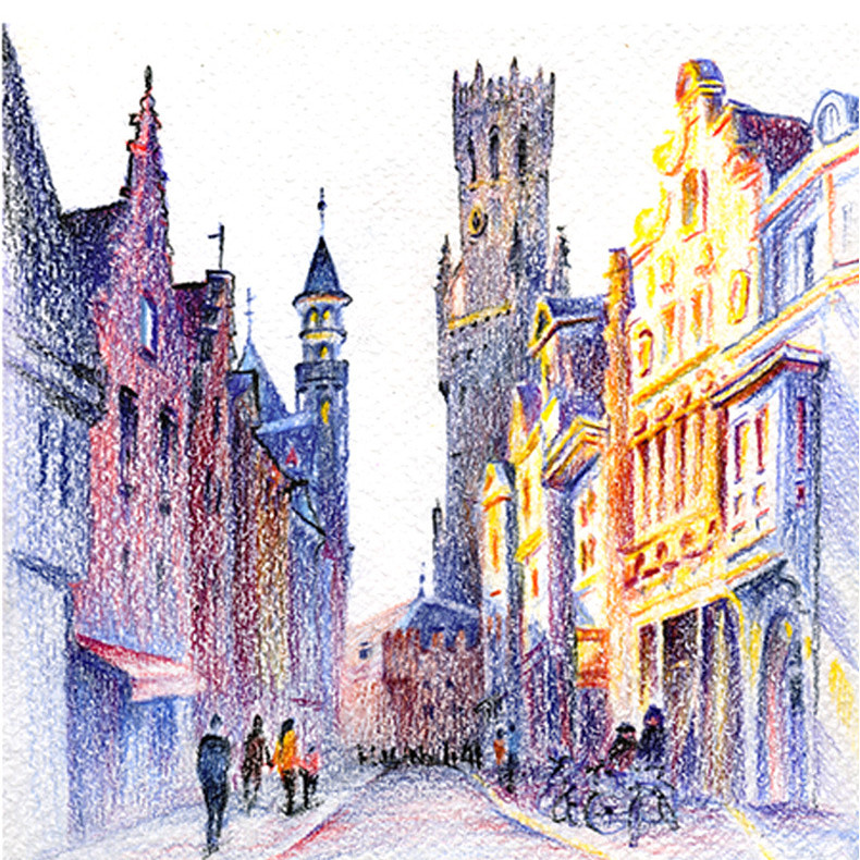 Set de creioane colorate cu 36 tuburi, pictură pentru elevi, graffiti, stâlp din lemn pentru seniori, acuarelă, rechizite școlare de artă