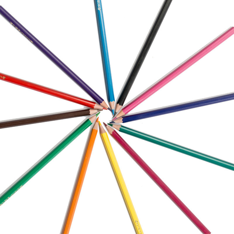 Olovke u boji i olovke nasumično pakiranje set za crtanje olovke u boji crtić za djecu i osnovnoškolce