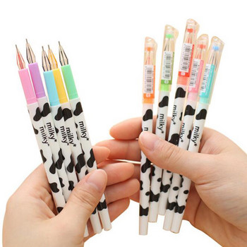 1бр Воден цвят Млечна крава Диамантена гел писалка Корея Канцеларски аксесоари Офис за ученически пособия Детска писалка за рисуване с графити