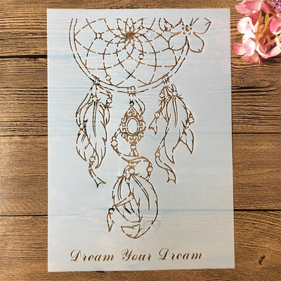 A4 29cm Your Dream Catcher Направи си сам шаблони за наслояване Стенни картини Албум за оцветяване Релефен албум Декоративен шаблон