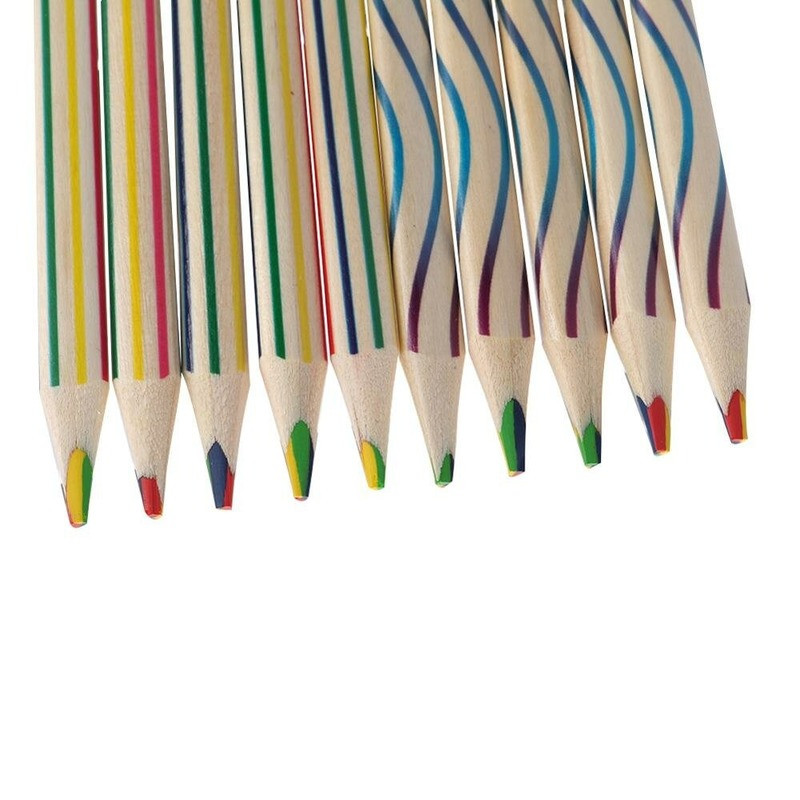 10pcs/set Rainbow Pencil Set Olovka za slikanje u boji za dječji materijal za crtanje grafita Escolar Uredski školski pribor