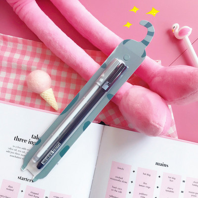 2 buc/lot drăguț Kawaii carte de hârtie cu pestrii pix gel stilou 0,38 mm stilou cu cerneală cadou promoțional Papetarie Rechizite școlare și de birou