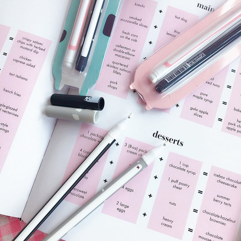 2 buc/lot drăguț Kawaii carte de hârtie cu pestrii pix gel stilou 0,38 mm stilou cu cerneală cadou promoțional Papetarie Rechizite școlare și de birou