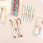 6 kom/lot Kawaii gel olovka set slatkih kemijskih olovaka 0,5 mm crna tinta Crtić školarci pribor za pisanje dječji dar